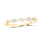 1/6CTW-DIA CN STACKABLE RING